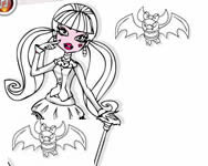 Monster High coloring Draculaura vmpr jtkok