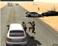 Zombie dead highway car race game online